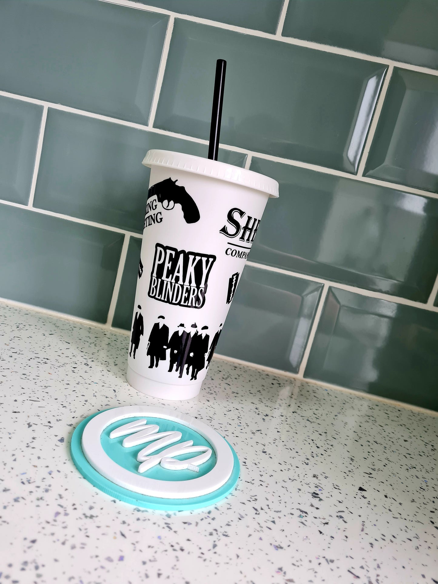 Peaky Blinders Cold Cup - Personalised Peaky Blinders Cup With Straw - Peaky Blinders Gift