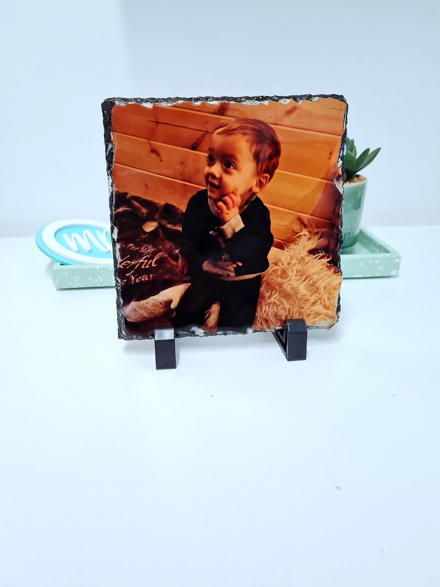 Rock Photo Slate - Photo Gift - Natural Rock Photo Gift