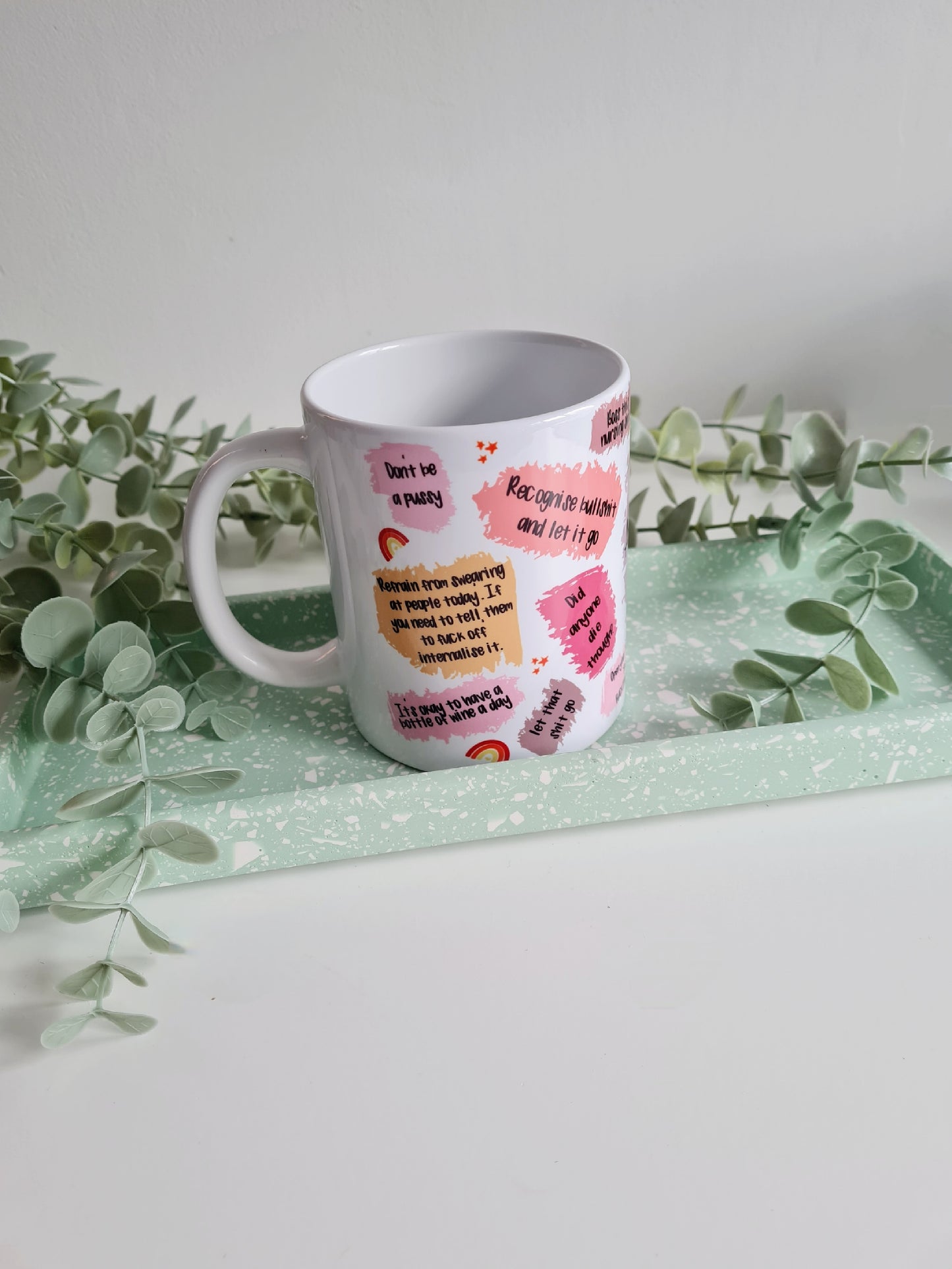 Nurse Affirmation Mug - Swearing Nurse Humour Cup - Swearing Nurse Gift - Mental Health Gift Mug