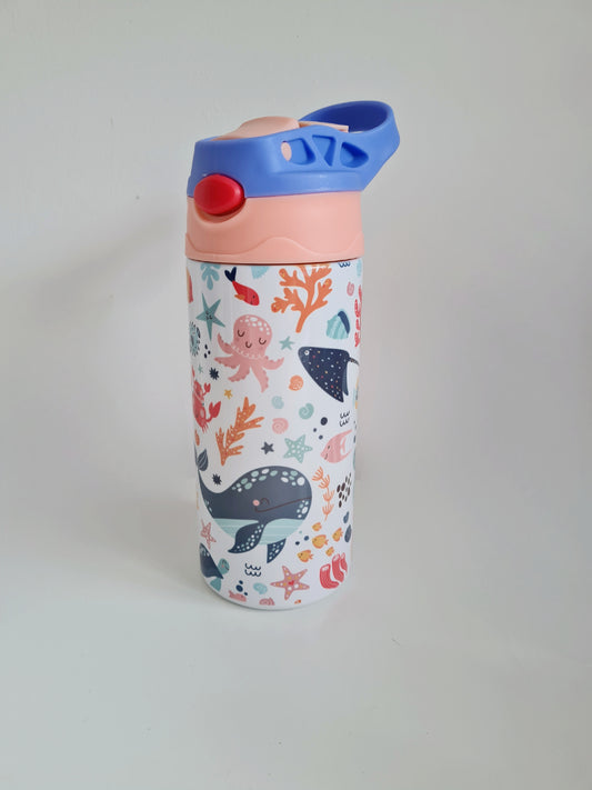 Under the Sea Animal Personalised Kids Water Bottle - Sea Life Theme