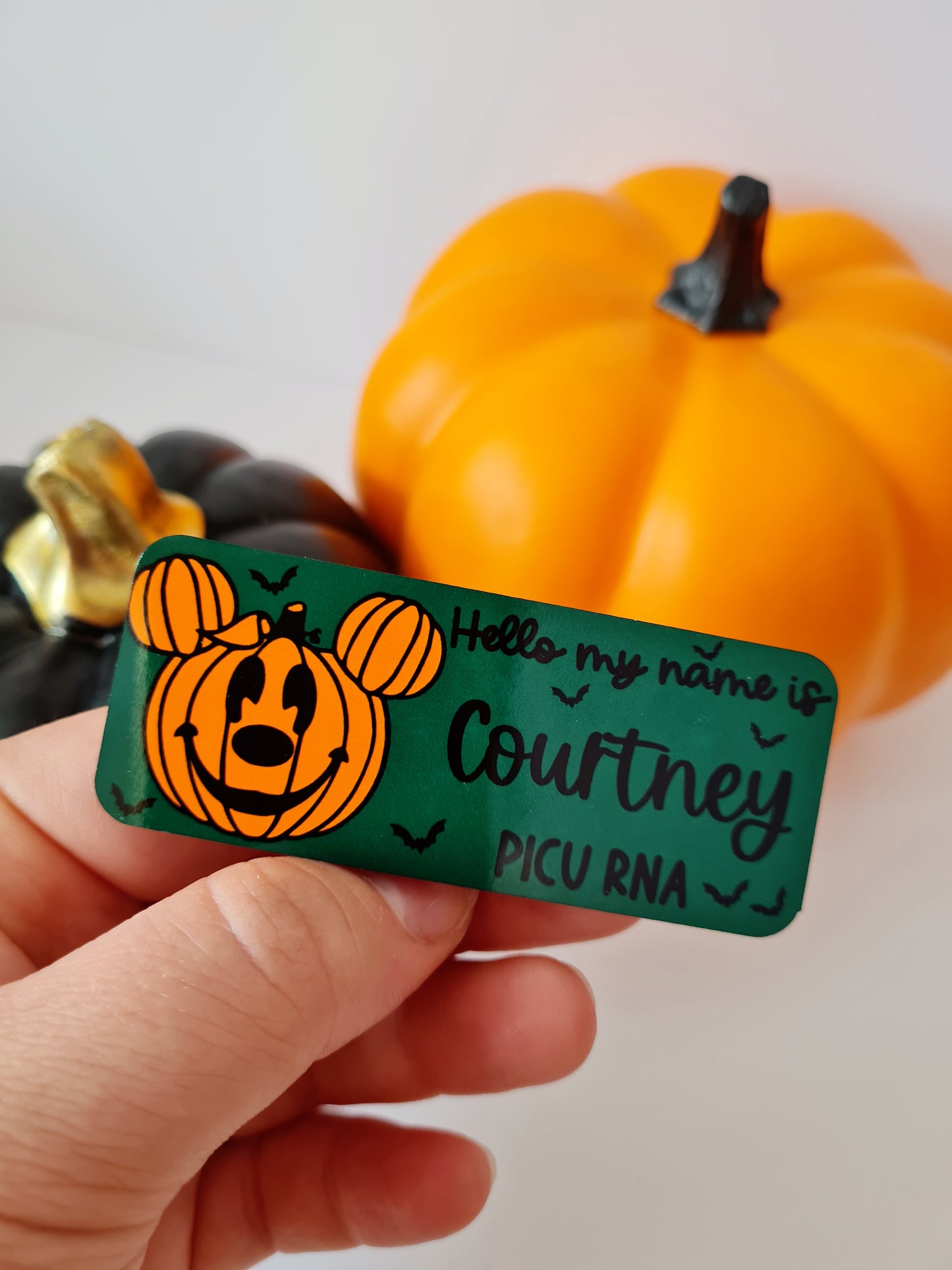 Halloween Name Badges - ALL HALLOWEEN DESIGNS - Nurse, Midwife, Student Nurse, Student Midwife, Healthcare, Carer, NHS Name Badge