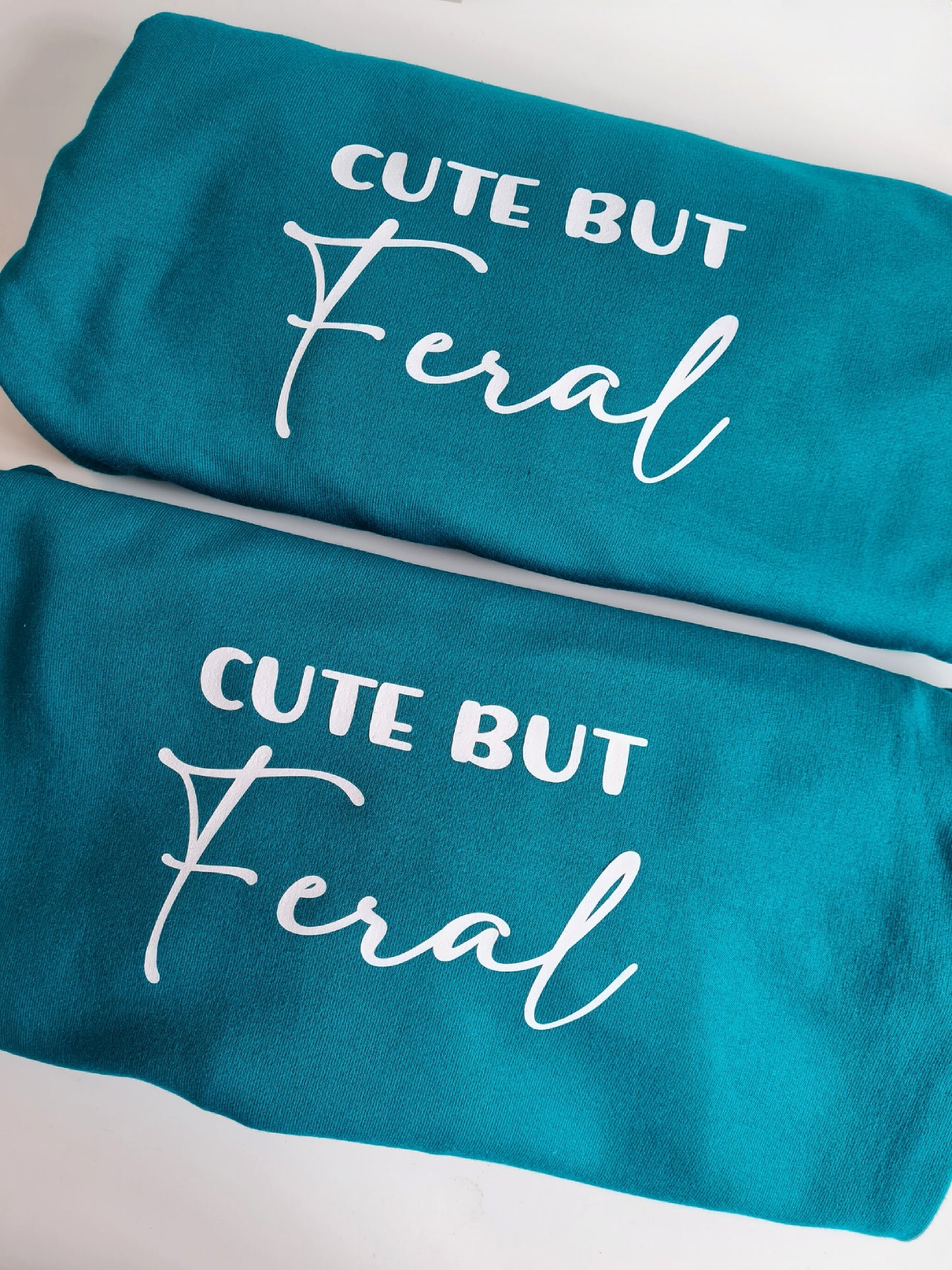 Cute But Feral Kids Hoodie, Bespoke Childrens Hoodie, Feral Clothing For Kids, Feral Quote Hoodie