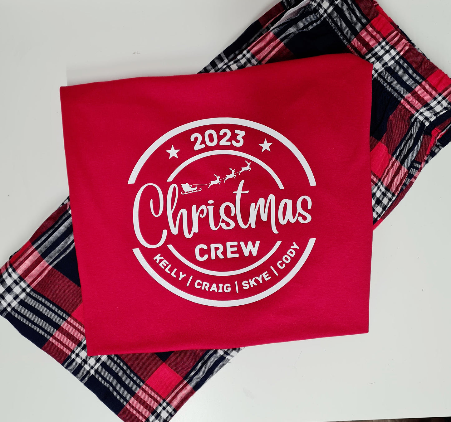 Personalised Christmas Family Pyjamas, Christmas Matching Pjs, Christmas Crew Pjs, Mummy Pyjamas, Daddy Pyjamas, Kids Pyjamas, Family Christmas Pjs