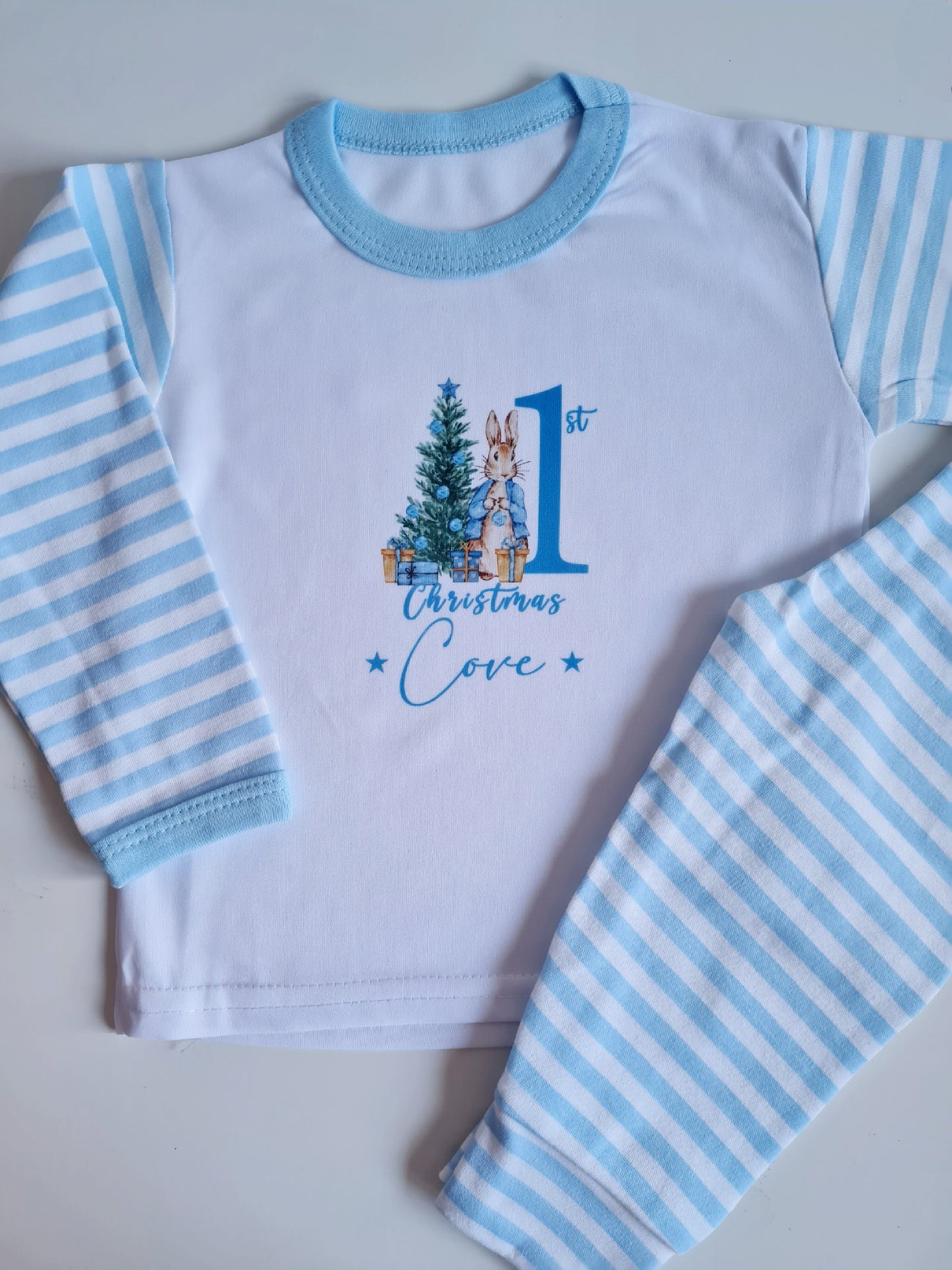 Babies First Christmas Pyjamas, Personalised Christmas Pjs, Christmas Pjs