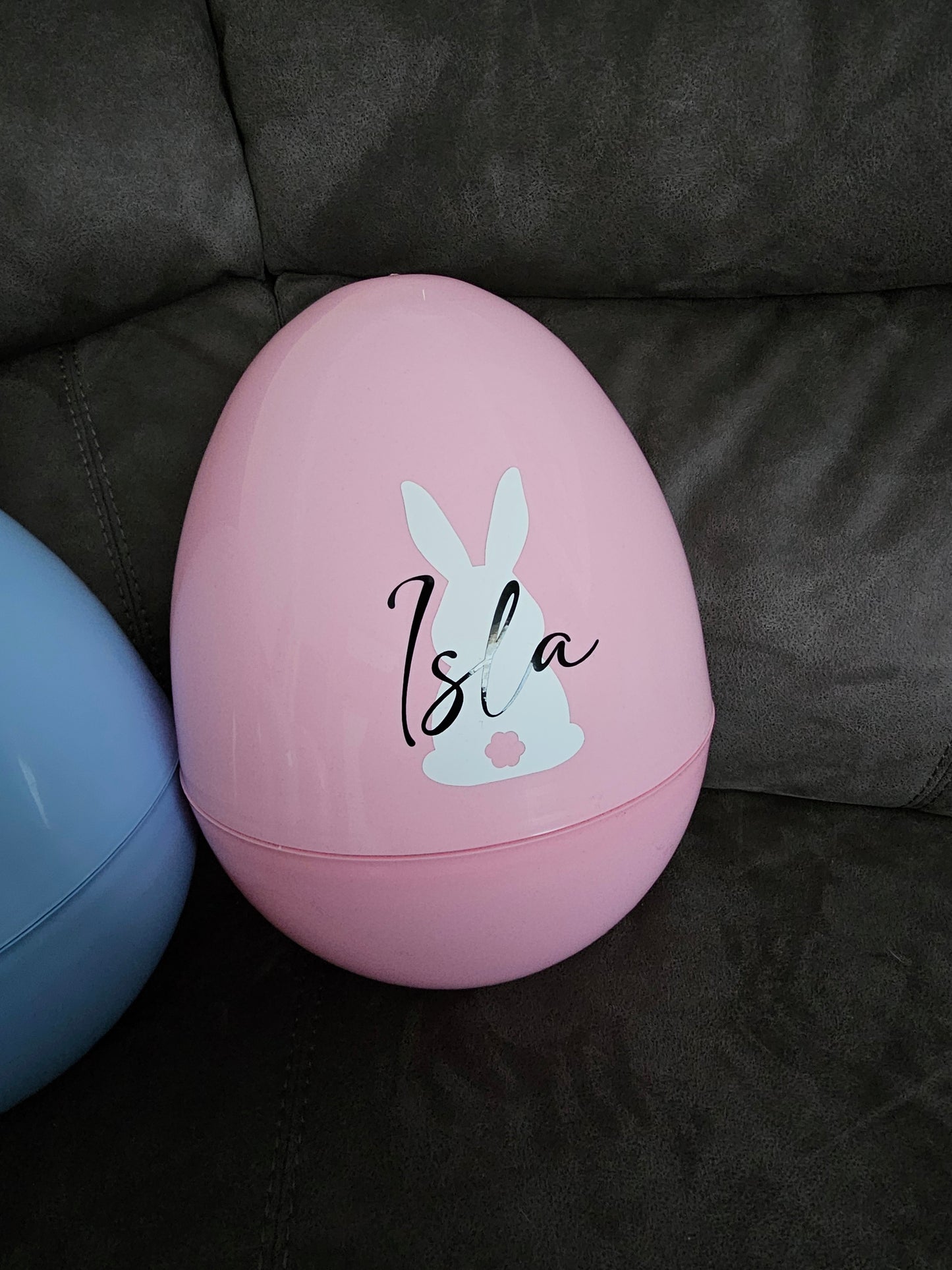 Personalised Jumbo Fillable Easter Egg, Resuable Plastic Easter Egg, Easter Bunny Gift, Easter Egg Large