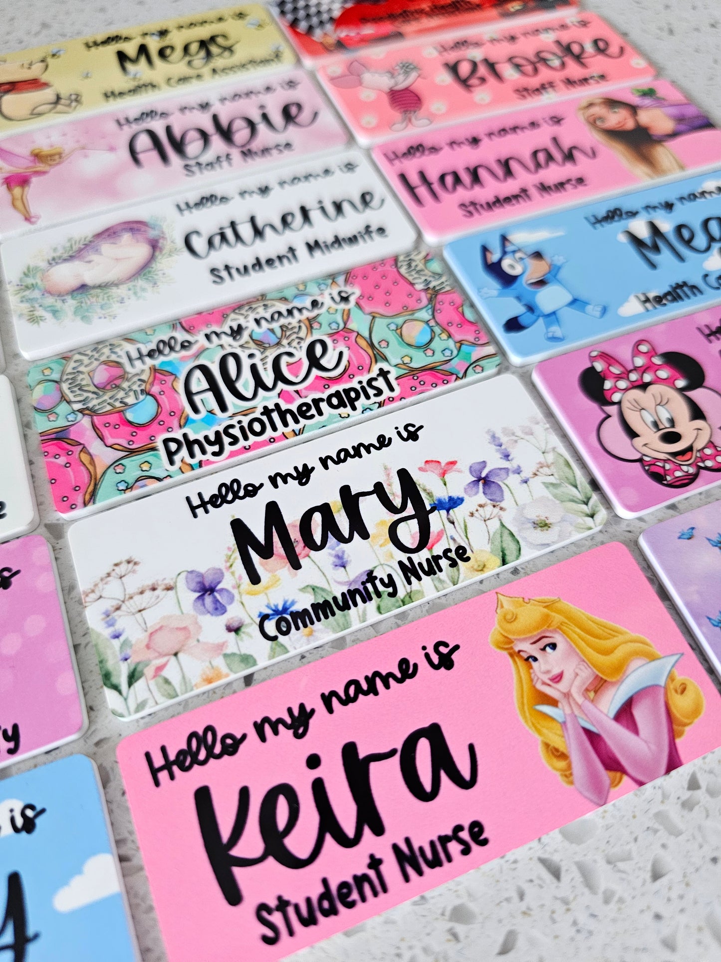 Midwife Name Badge, Nurse Name Badge, NHS Name Badge, Student Midwife Name Badge, Student Nurse Name Badge, Doctor Name Badge - ALL DESIGNS