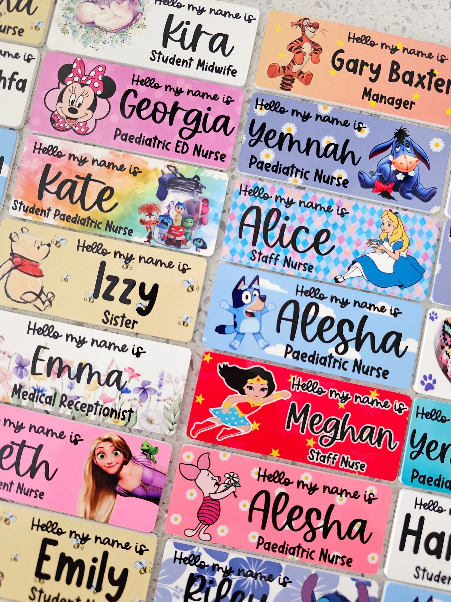 Midwife Name Badge, Nurse Name Badge, NHS Name Badge, Student Midwife Name Badge, Student Nurse Name Badge, Doctor Name Badge - ALL DESIGNS