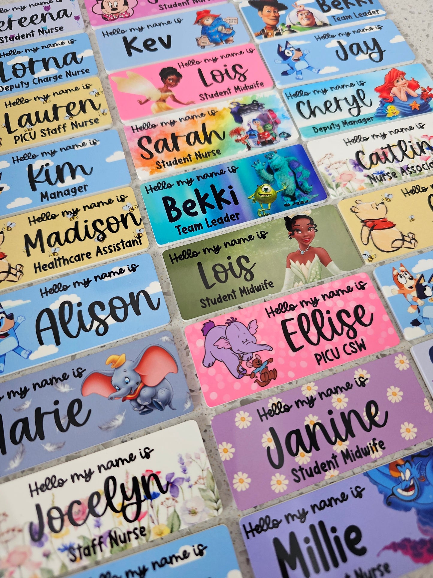 Midwife Name Badge, Nurse Name Badge, NHS Name Badge, Student Midwife Name Badge, Student Nurse Name Badge, Doctor Name Badge - ALL DESIGNS