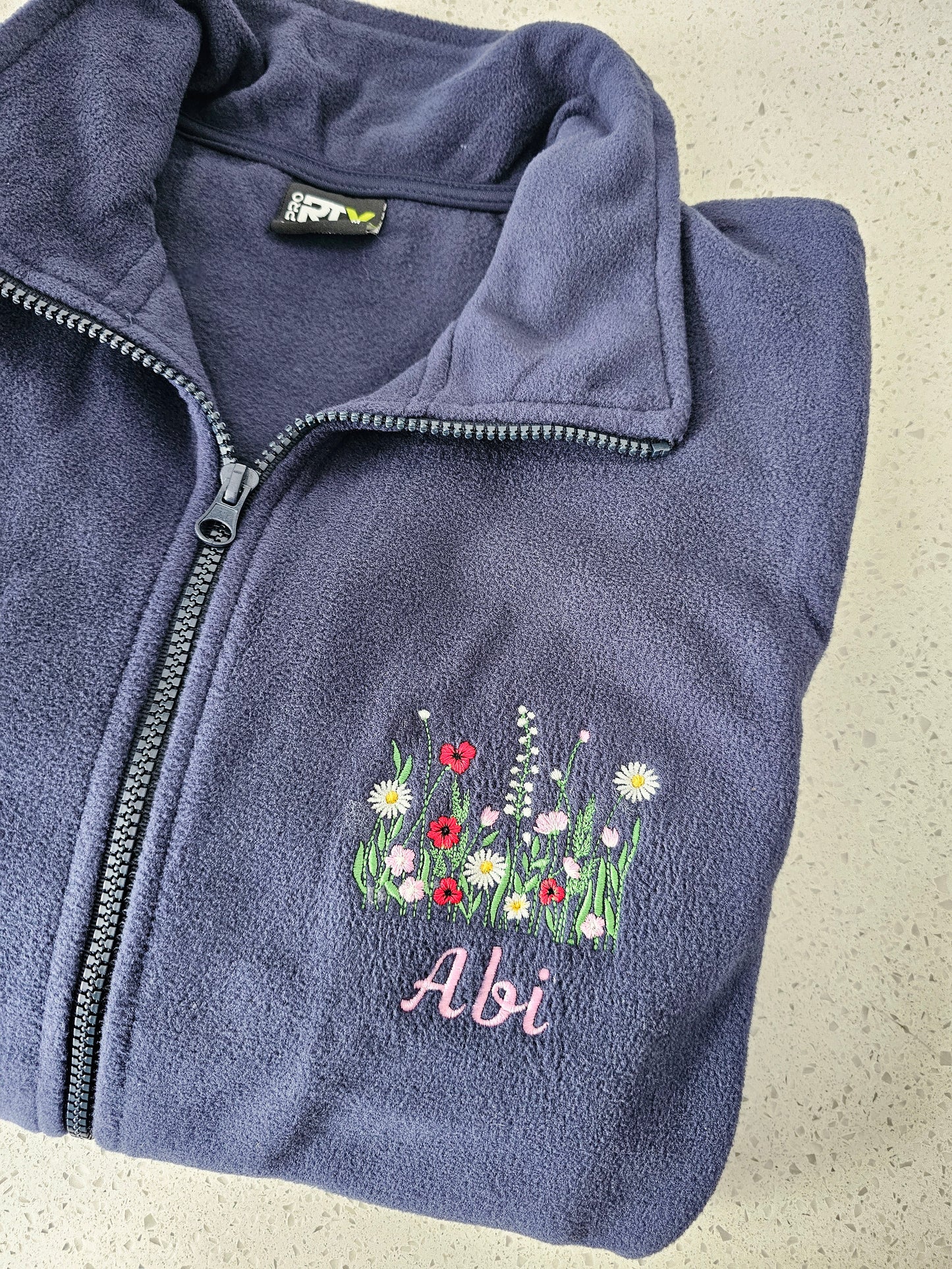 Embroidered Wild Flower Hoodie - Healthcare - Floral Design Embroidery