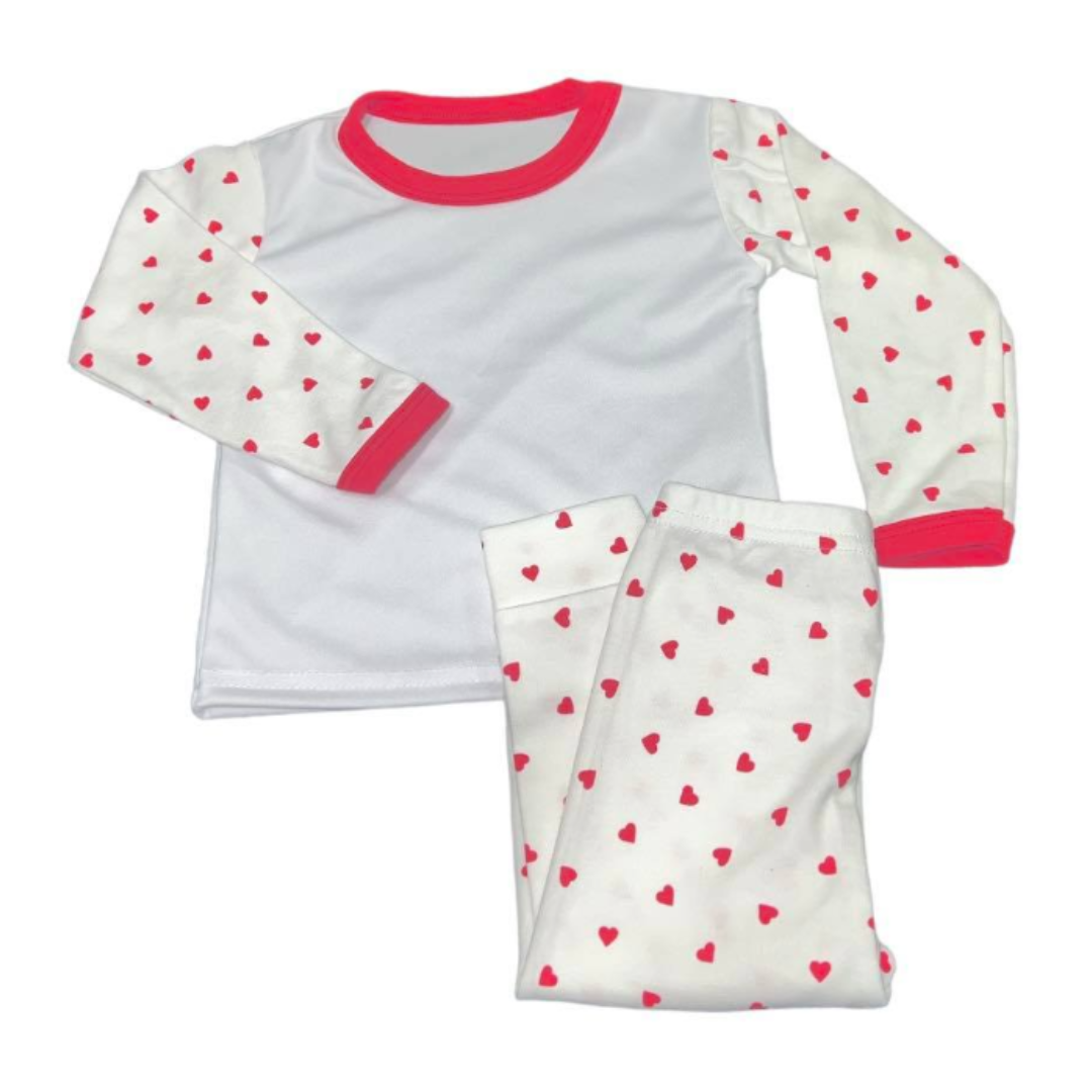 Valentines Day Childrens Personalised Pyjamas, Kids Pjs, Our Little Valentine, My Little Valentine