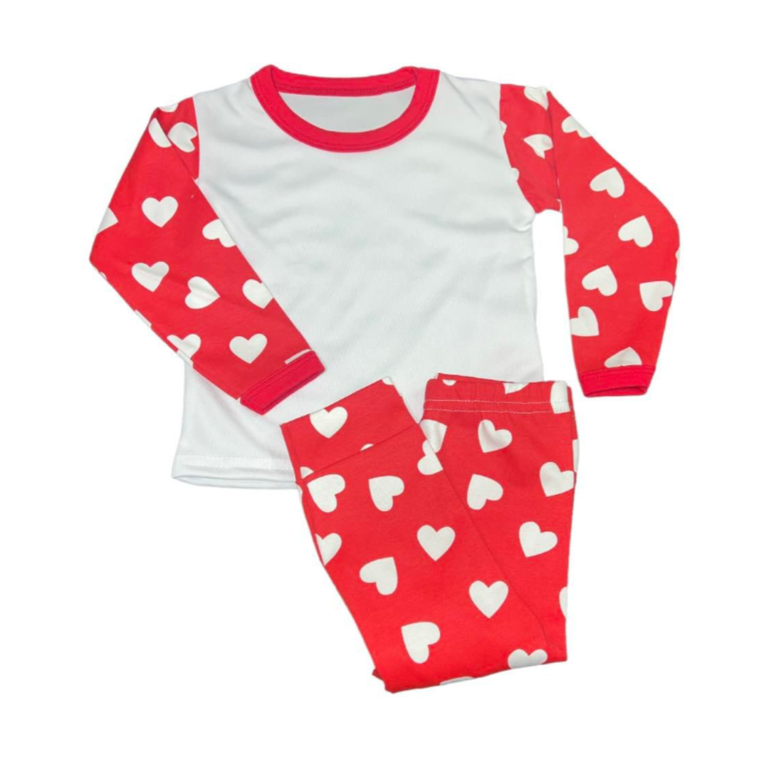 Valentines Day Childrens Personalised Pyjamas, Kids Pjs, Our Little Valentine, My Little Valentine