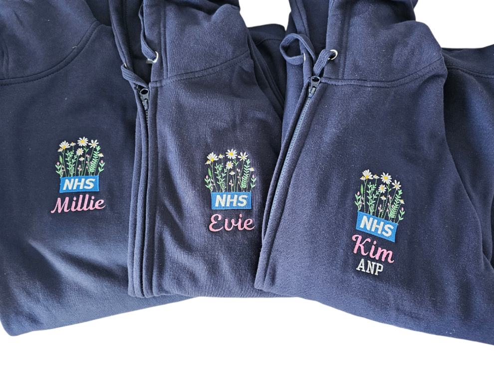 Fleeces - ALL DESIGNS - Personalised Fleece - Nurse Jacket - Midwife Jacket - Student fleece