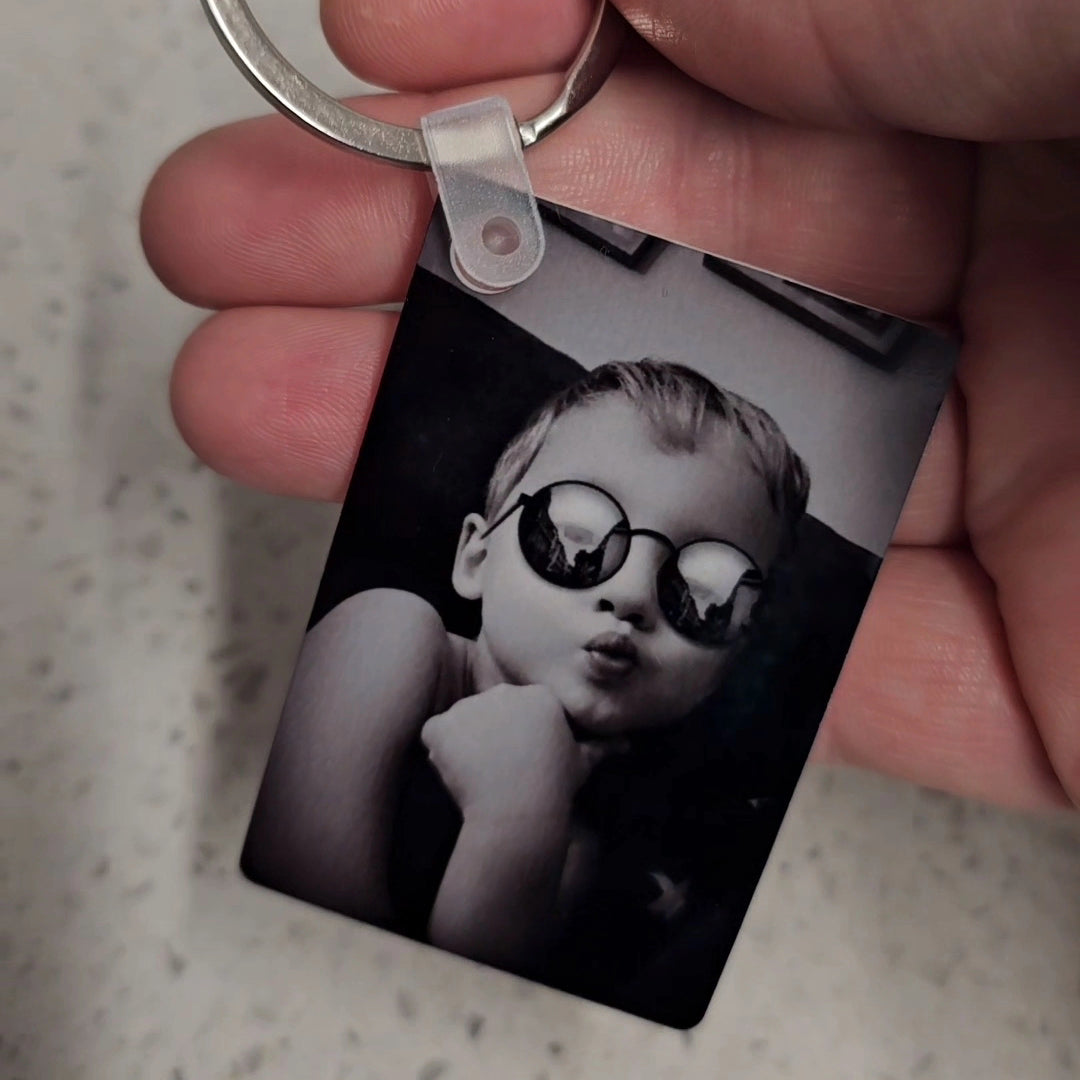 Photo Keyring, Photo Gift, Printed Keyring