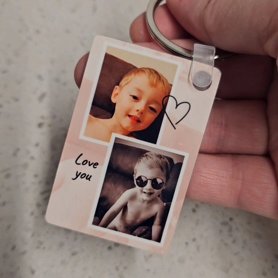 Photo Keyring, Photo Gift, Printed Keyring