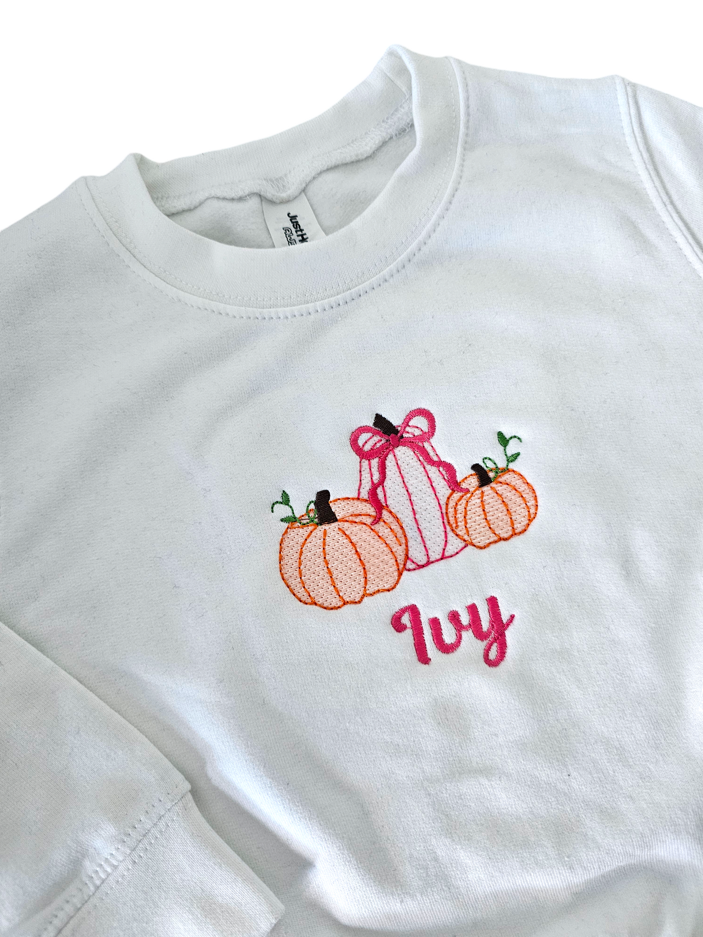 Pumpkin Sweatshirt - Personalised Autumn Jumper for Girls - Girls toddler Sweatshirt Pumpkin