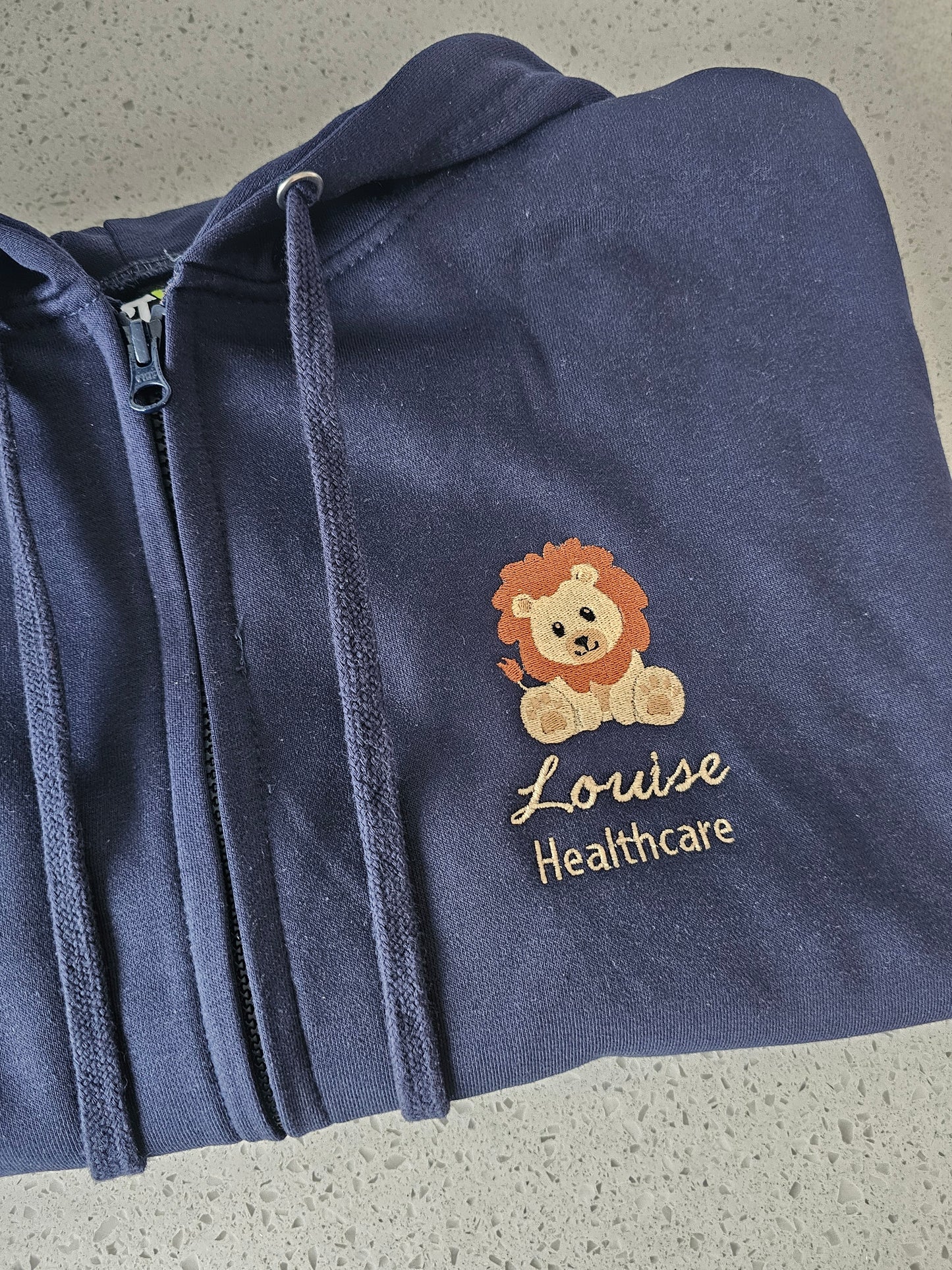 Embroidered NHS Lion Hoodie - Healthcare - Nurse - Midwife - Baby Lion Embroidery