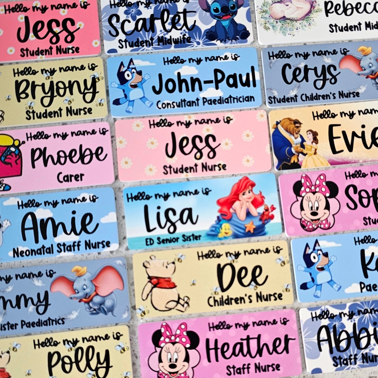 Secret Santa Name Badges - Nurse Name Badge - Midwife Name Badge - Student Nurse Gift - Student Midwife Gift - Healthcare Name Badge