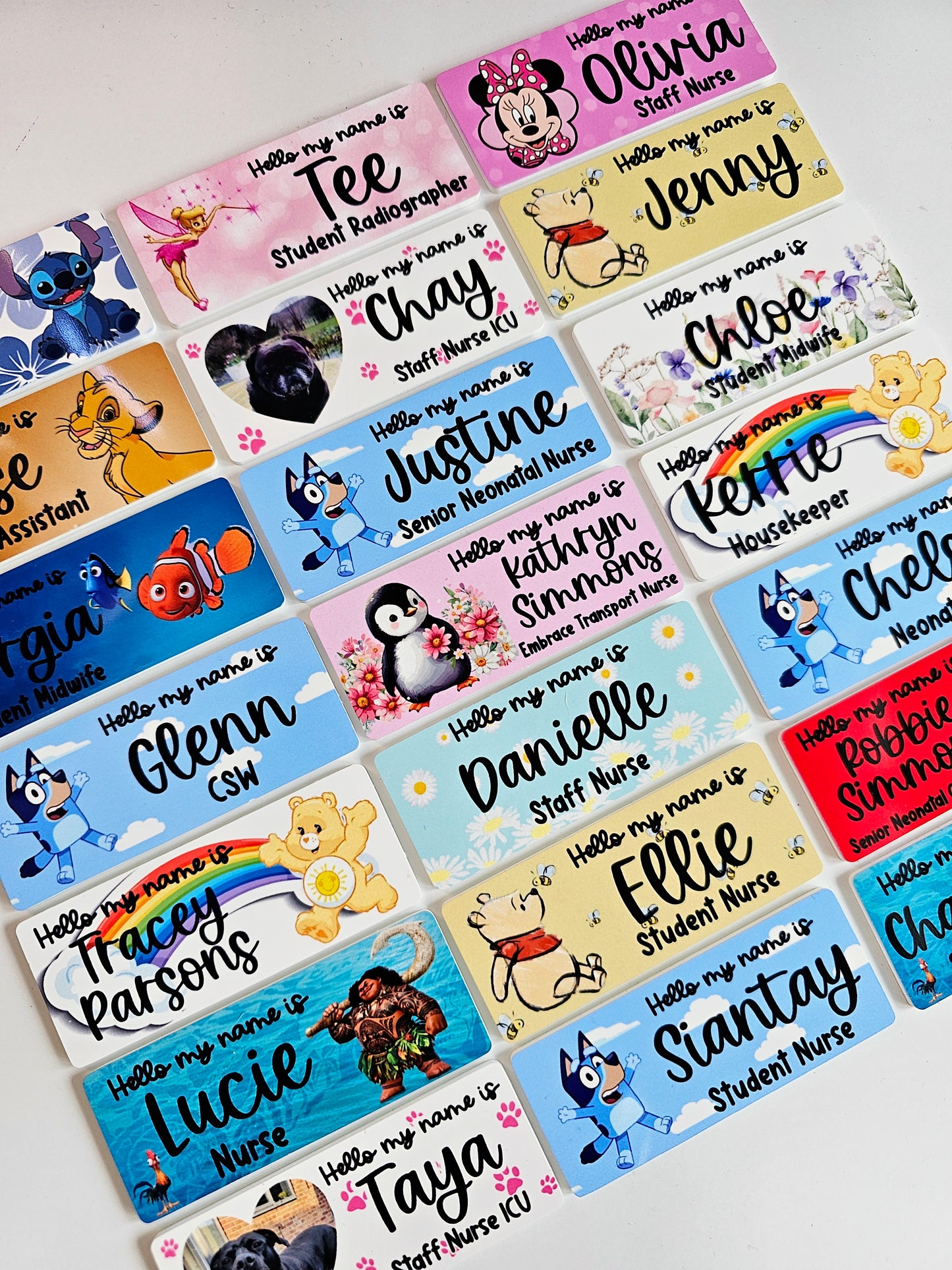 Midwife Name Badge, Nurse Name Badge, NHS Name Badge, Student Midwife Name Badge, Student Nurse Name Badge, Doctor Name Badge - ALL DESIGNS