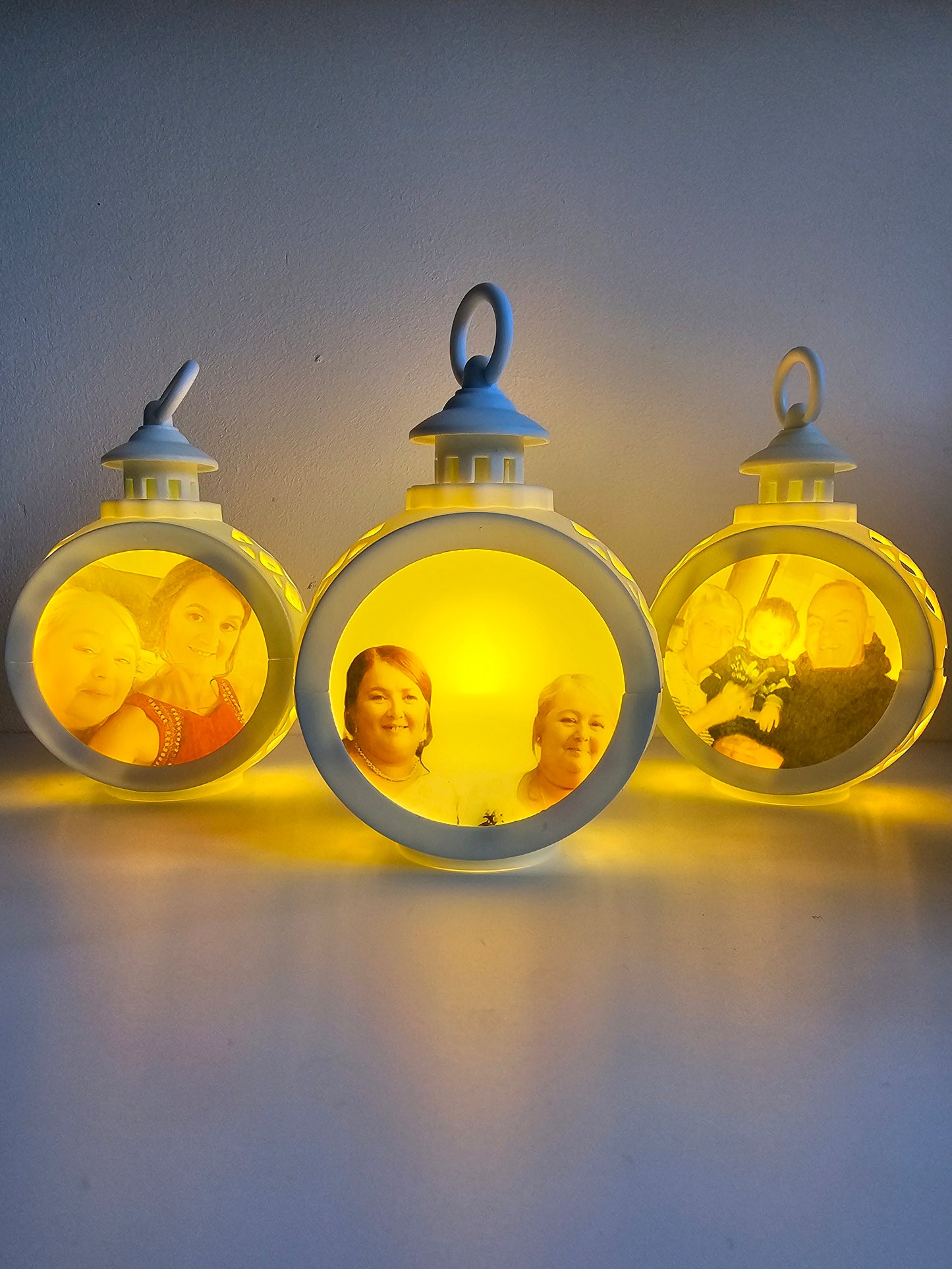 Photo Lantern - Small Plastic Light Up Photo Lantern