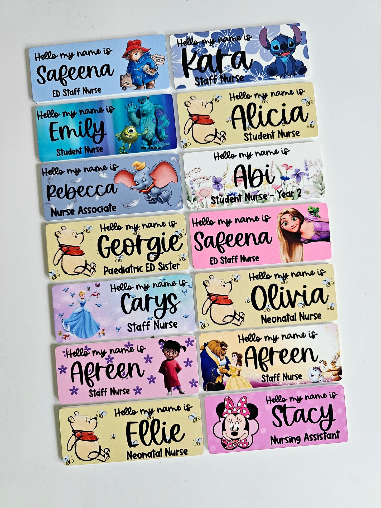 Midwife Name Badge, Nurse Name Badge, NHS Name Badge, Student Midwife Name Badge, Student Nurse Name Badge, Doctor Name Badge - ALL DESIGNS