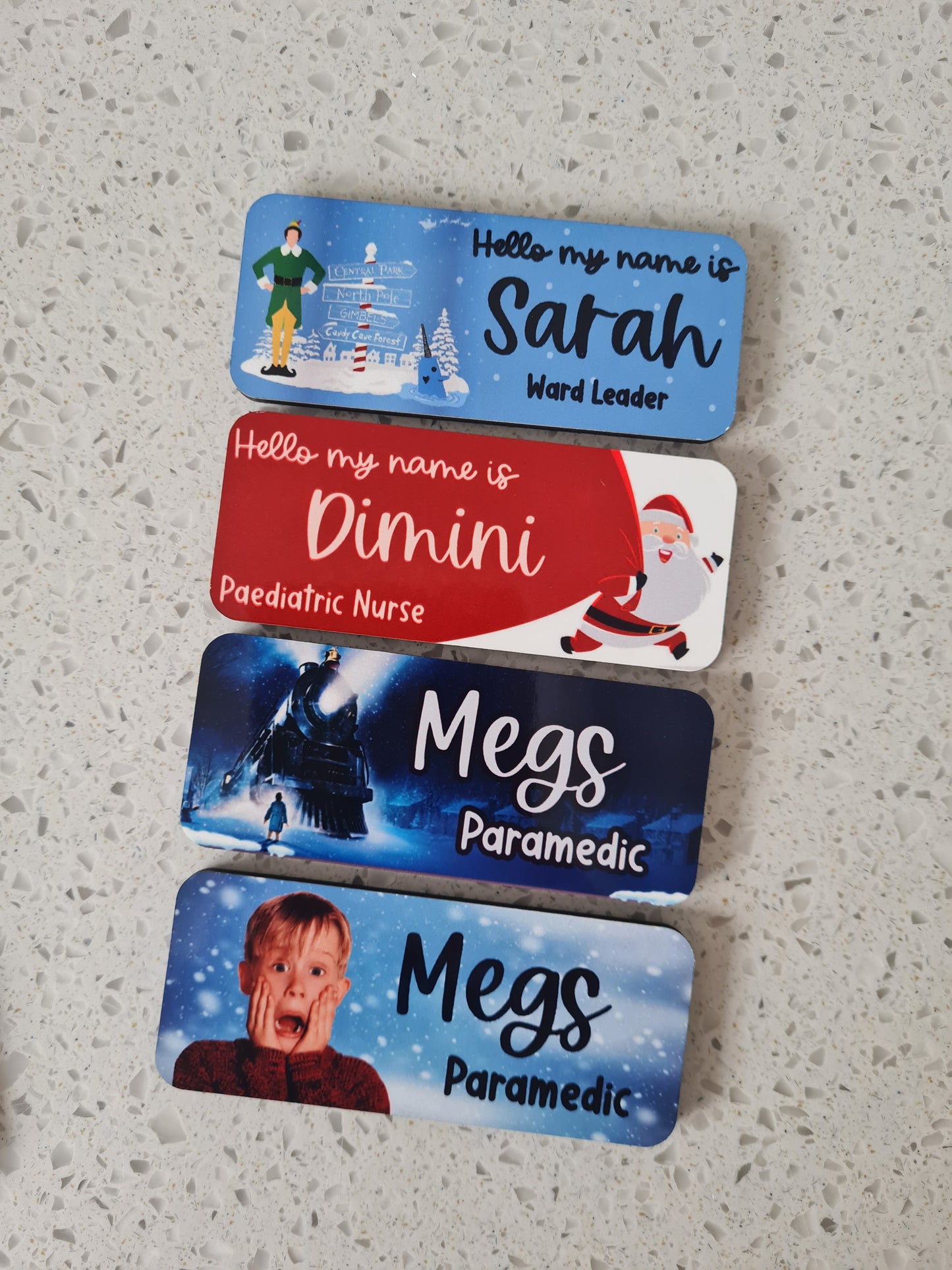 Christmas Name Badge ALL DESIGNS, Nurse Name Badge, Midwife Name Badge, Student Nurse Name Badge, Student Midwife Name Badge