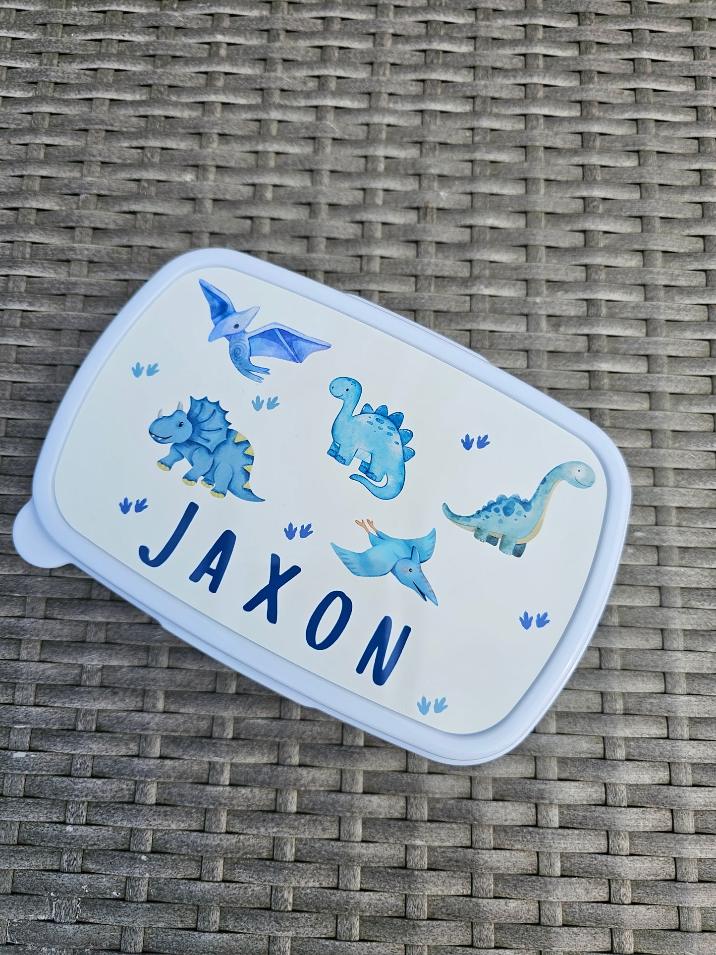 Personalised dinosaur lunch box - dinosaur lunch bag - nursery set - school lunch set