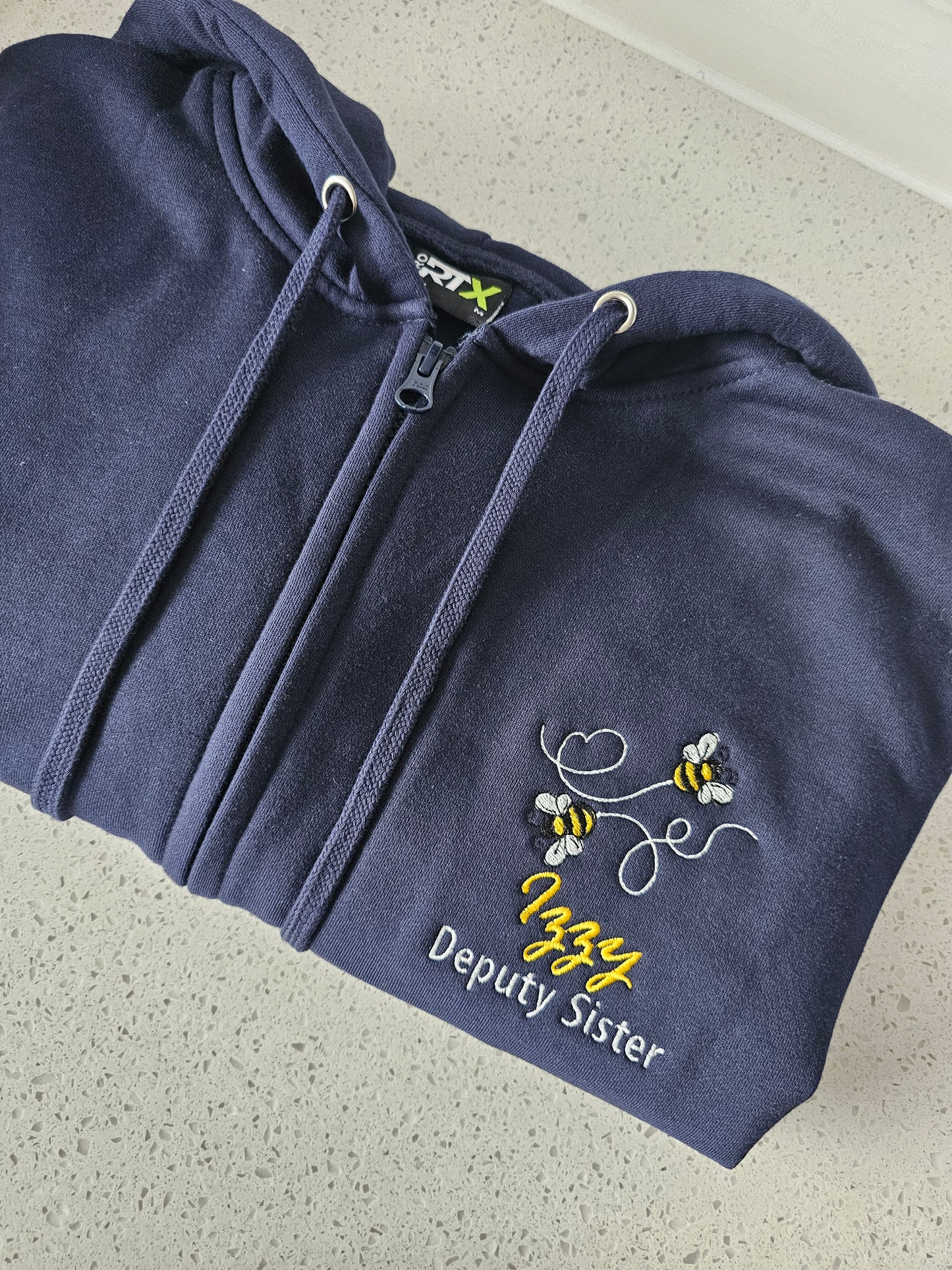 Embroidered Bumble Bee Hoodie - Healthcare - Health Visitor - Animal Design Embroidery