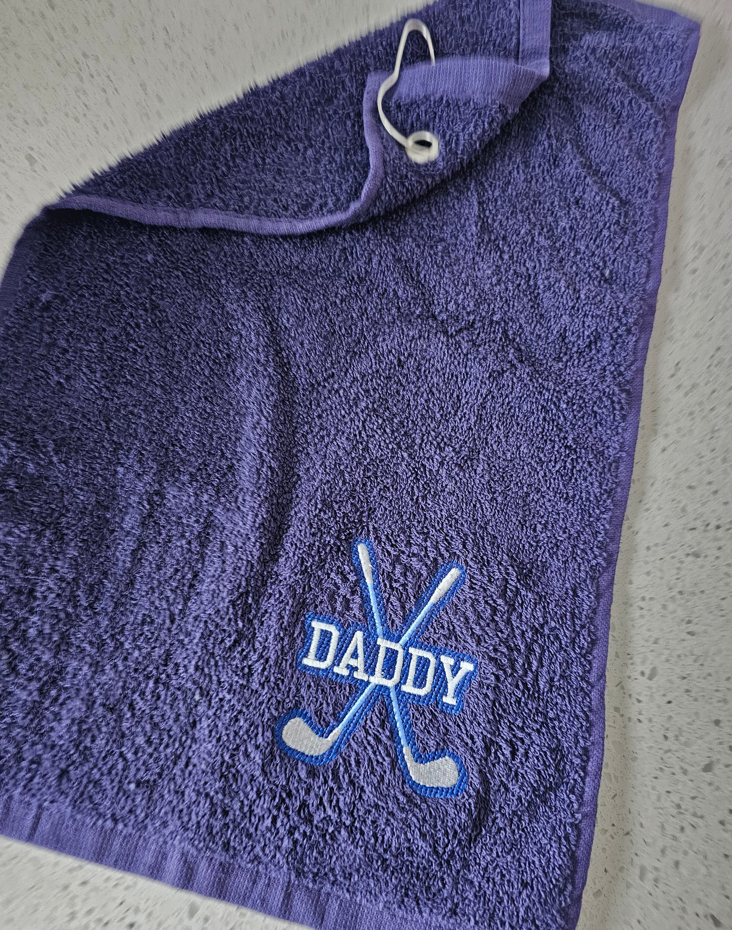 Golf Towel, personalised golf towel, embroidered golf gift in variety of colours