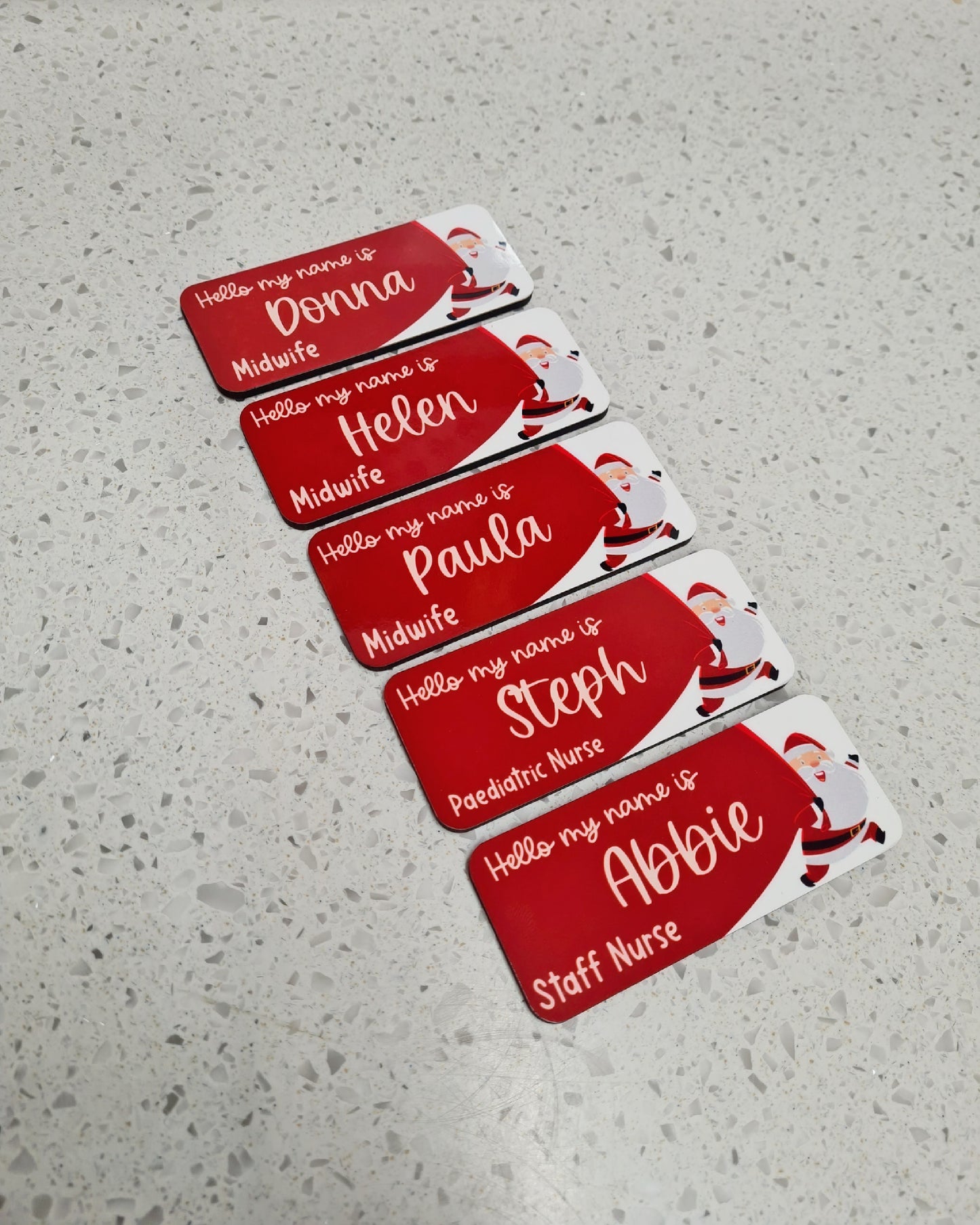 Christmas Name Badge ALL DESIGNS, Nurse Name Badge, Midwife Name Badge, Student Nurse Name Badge, Student Midwife Name Badge