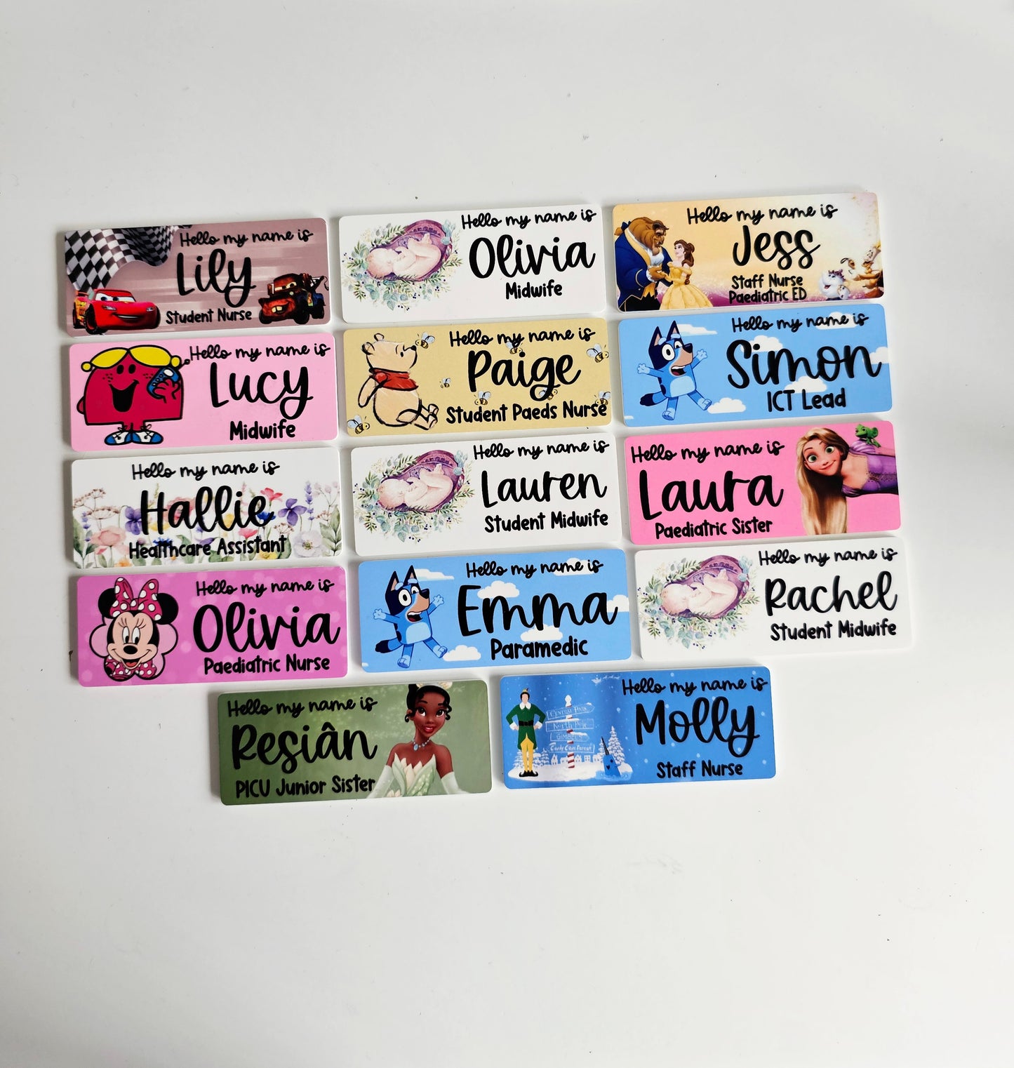 Midwife Name Badge, Nurse Name Badge, NHS Name Badge, Student Midwife Name Badge, Student Nurse Name Badge, Doctor Name Badge - ALL DESIGNS