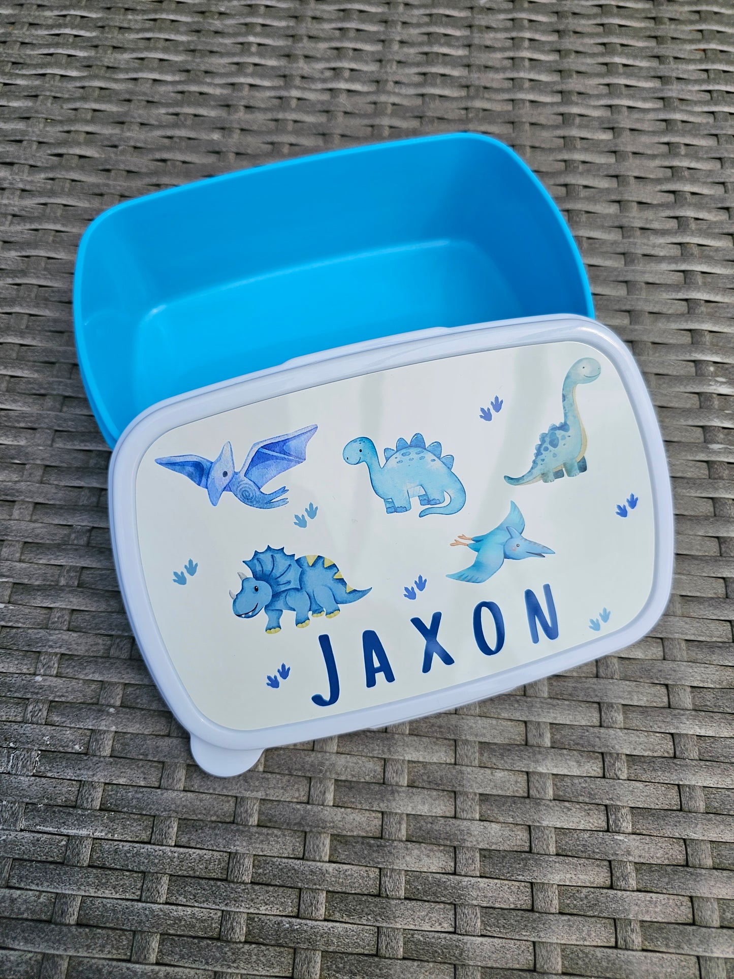 Personalised dinosaur lunch box - dinosaur lunch bag - nursery set - school lunch set