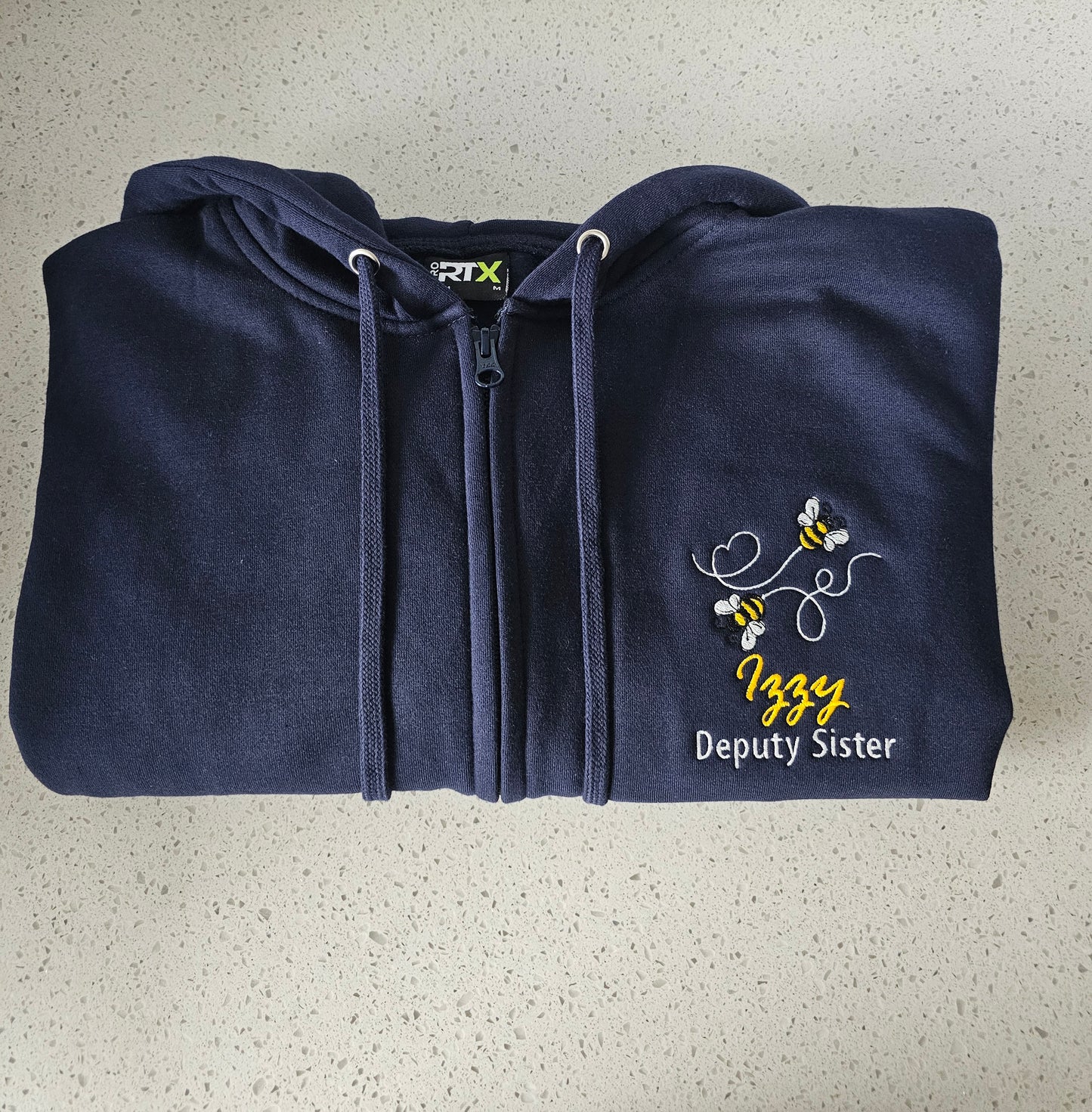 Embroidered Bumble Bee Hoodie - Healthcare - Health Visitor - Animal Design Embroidery