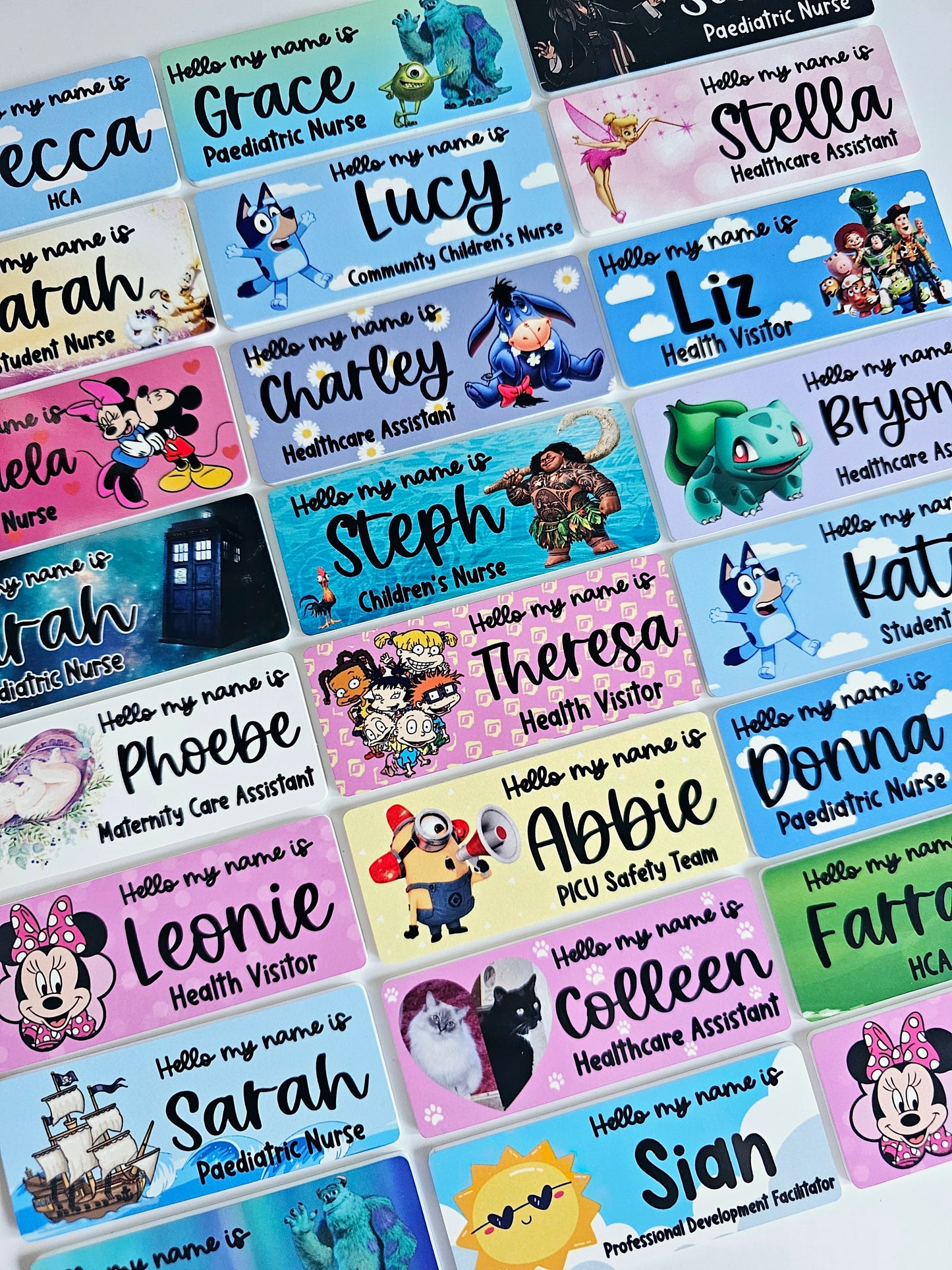 Secret Santa Name Badges - Nurse Name Badge - Midwife Name Badge - Student Nurse Gift - Student Midwife Gift - Healthcare Name Badge