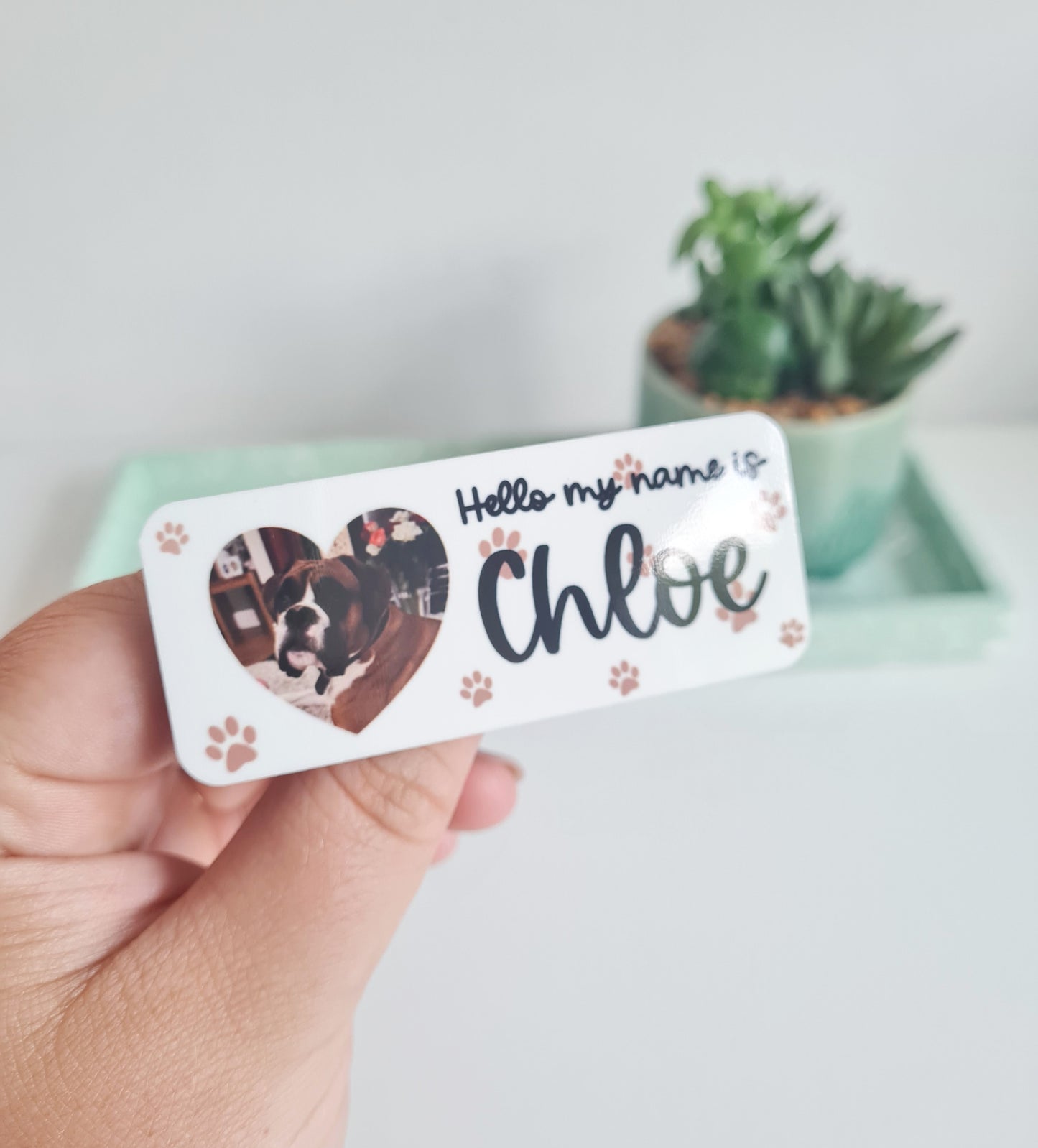 Bespoke Photo Personalised Name Badge - hello my name is badge, student nurse, student midwife, midwife badge, nurse badge