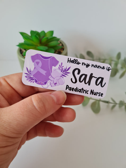 World Prematurity Day Neonatal Personalised Name Badge - hello my name is badge, student nurse, student midwife, midwife badge, nurse badge