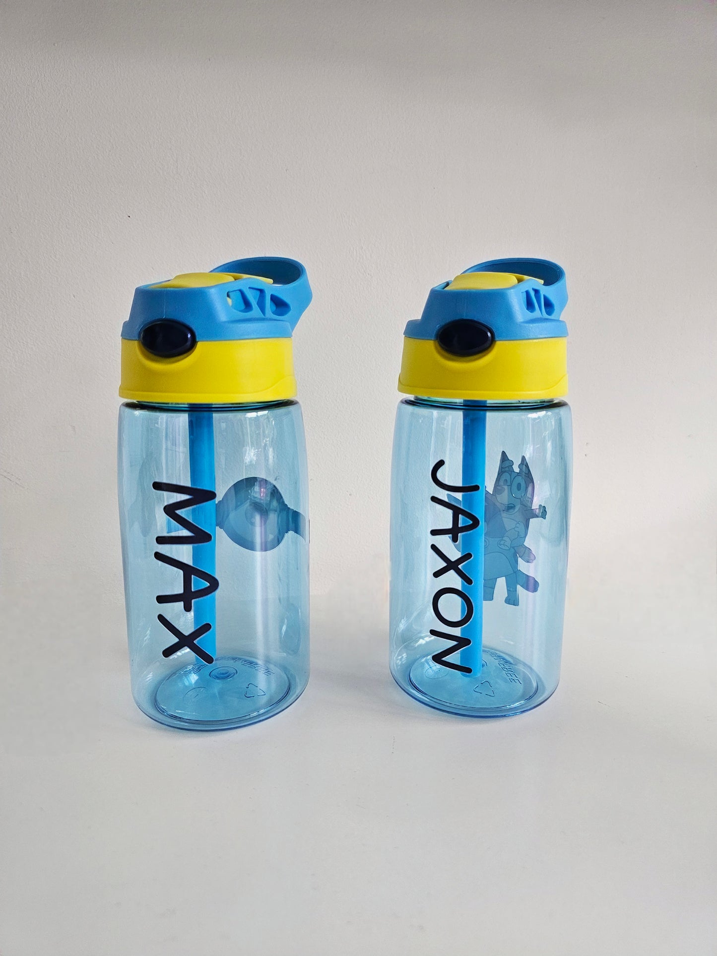 Children's Personalised Water Bottle, Bottle for Boys and Girls, Back to School Bottle