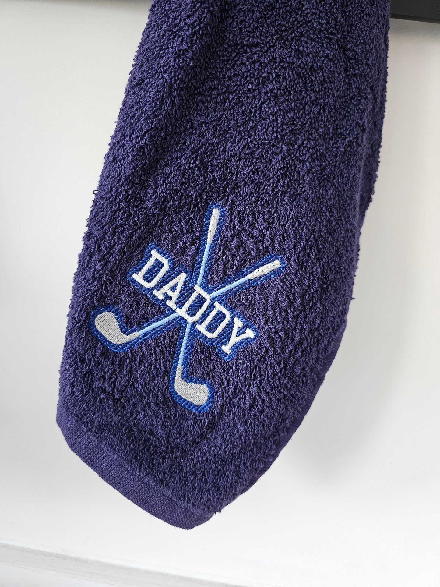 Golf Towel, personalised golf towel, embroidered golf gift in variety of colours