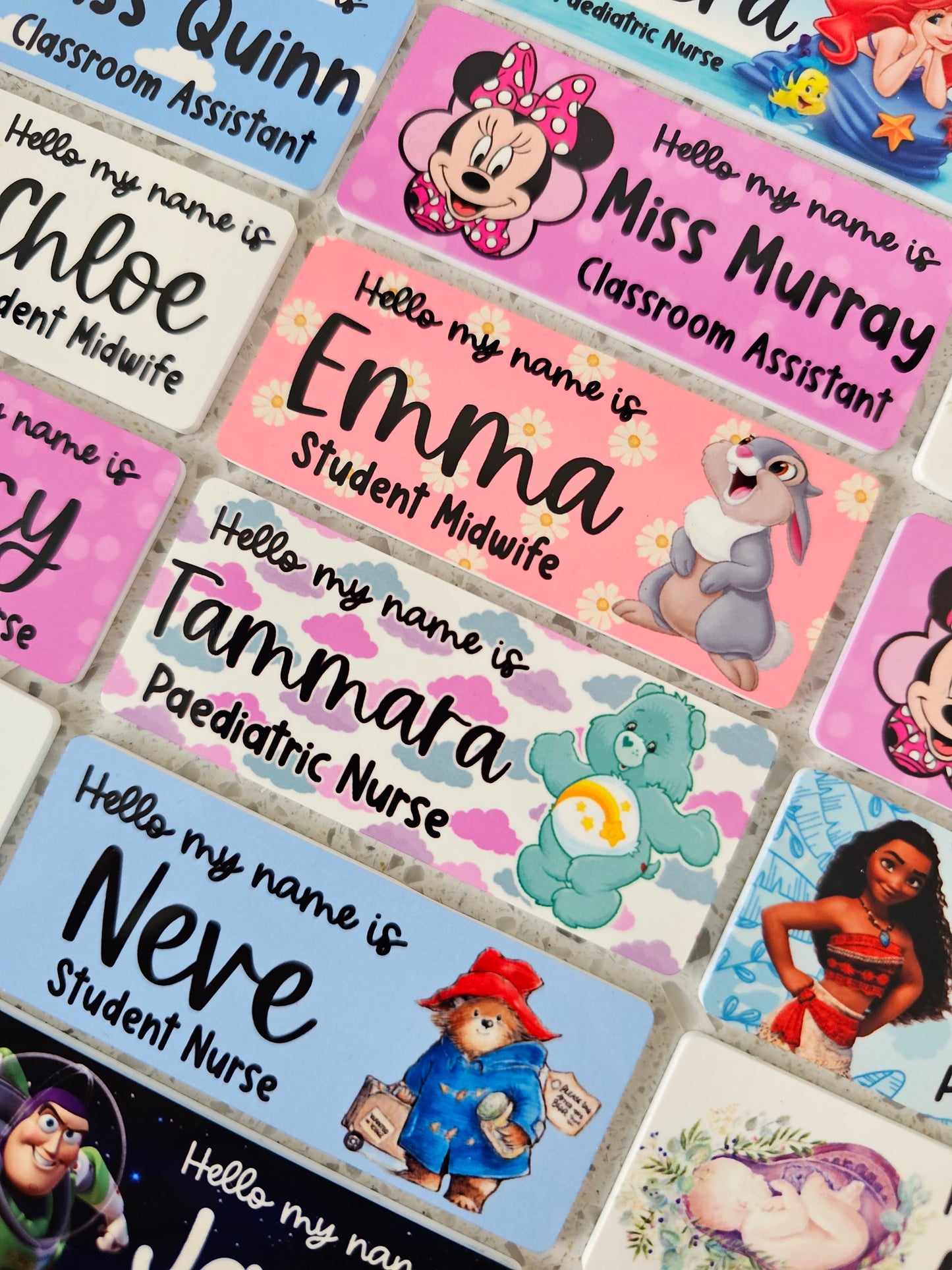 Midwife Name Badge, Nurse Name Badge, NHS Name Badge, Student Midwife Name Badge, Student Nurse Name Badge, Doctor Name Badge - ALL DESIGNS